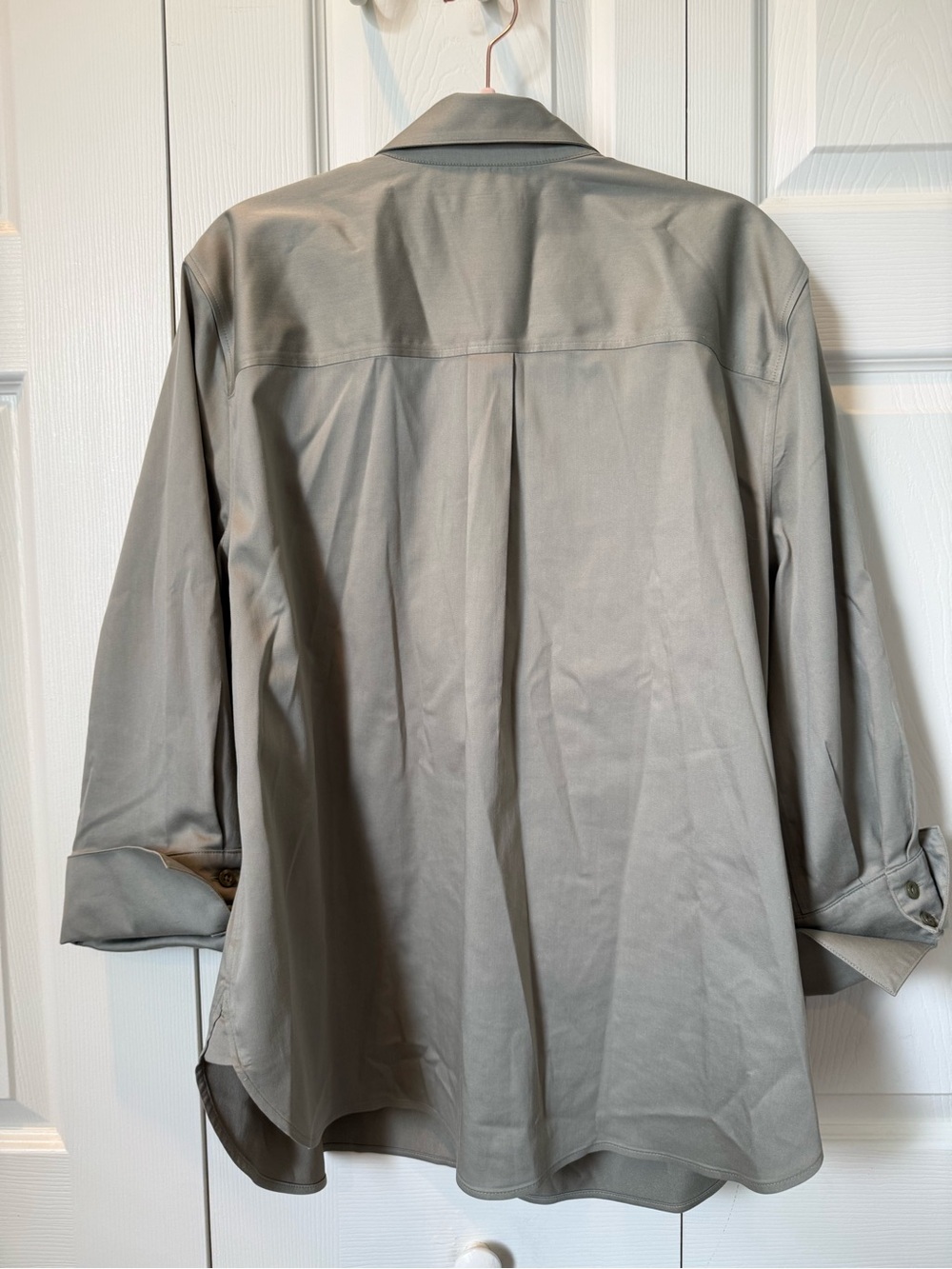 # Chico's XL No-Iron Stretch Button-Down 3/4 Sleeve Shirt - Picture 5 of 7
